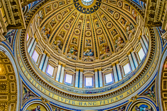 The Dome of St. Peter's Basilica in Rome